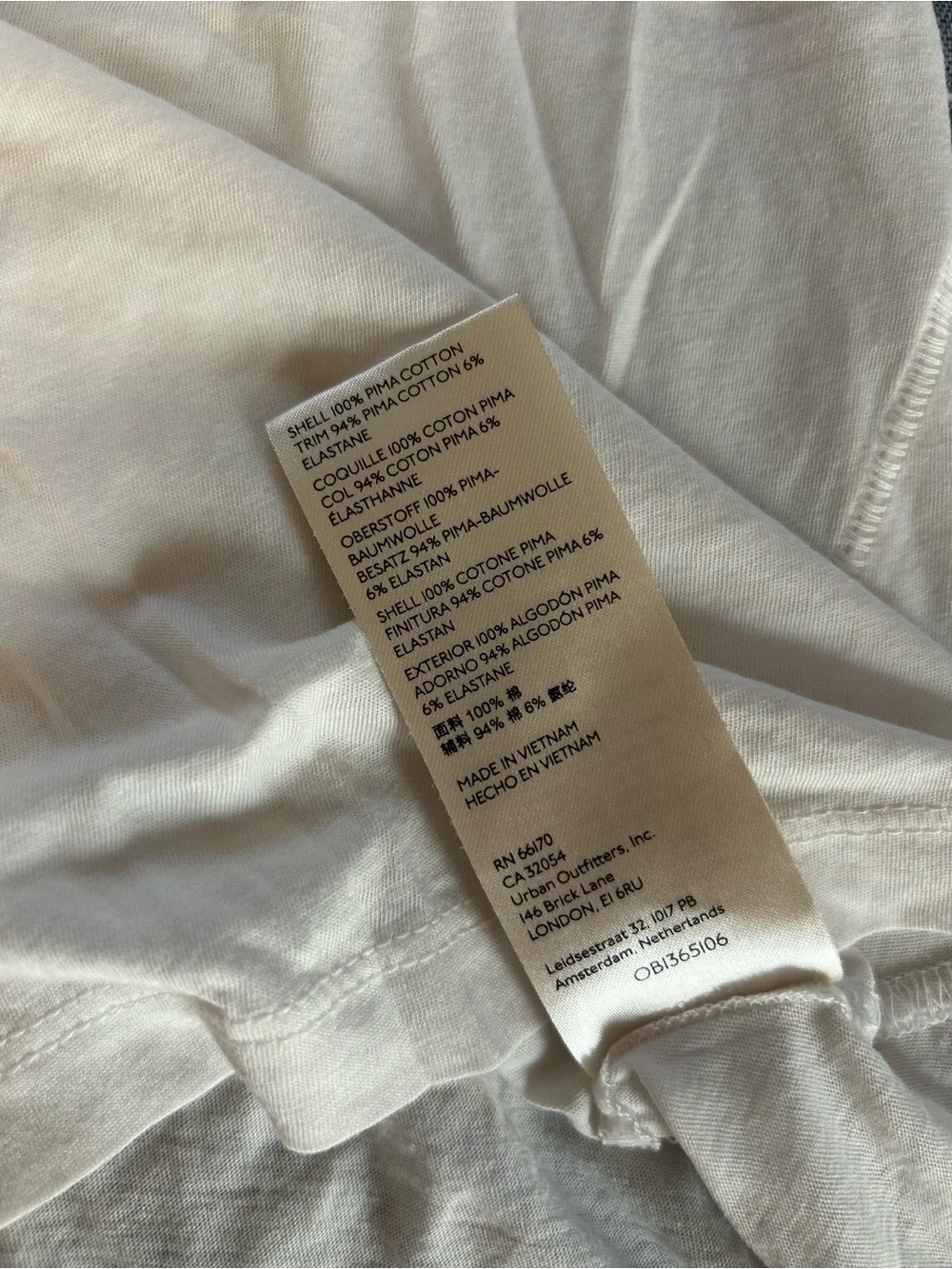 Anthropologie lightweight white